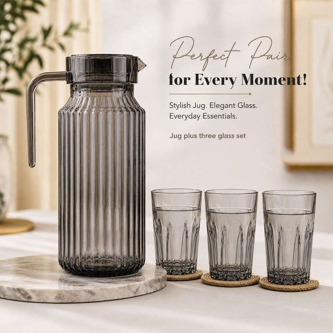 Stips Jug Glass Set - Pack Of 1
